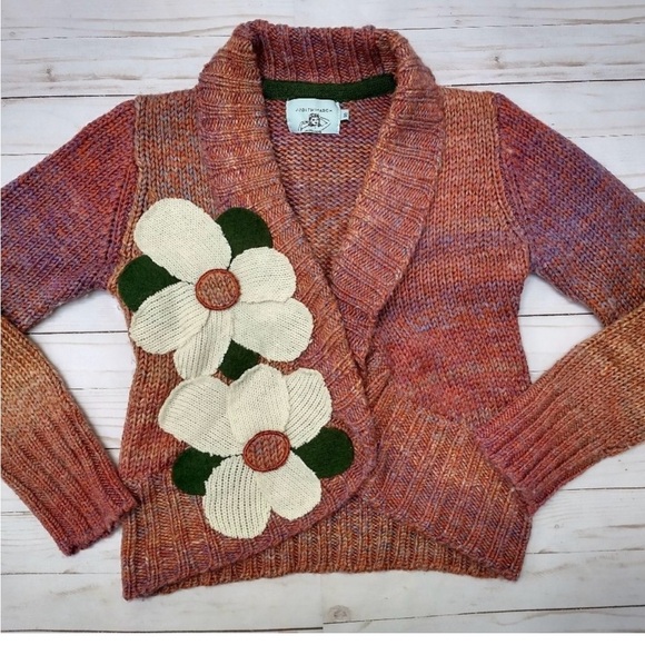 Judith March Flower Sweater, Size Small - Picture 1 of 5